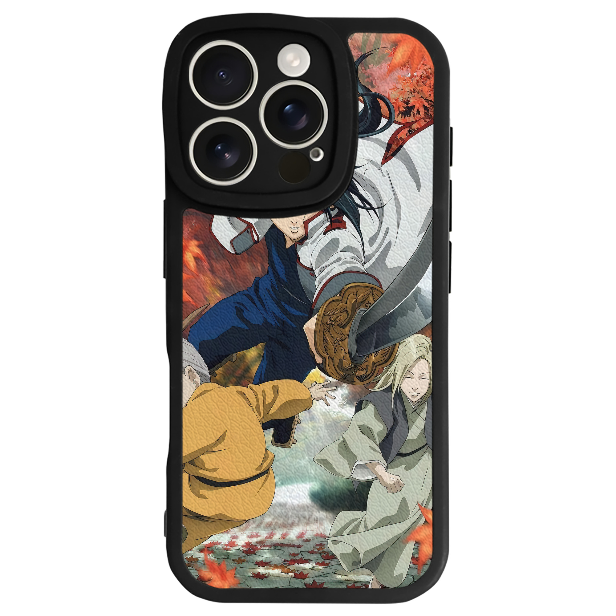 （画像用） ぎんたま 坂田銀時（さかたぎんとき） 神楽 志村新八（しむら しんぱち） GINTAMA Sakata Gintoki Kagura Shimura Shinpachi 【iPhone 16シリーズ対応】シリコンスマホケース（レザー調） 材質：シリコン